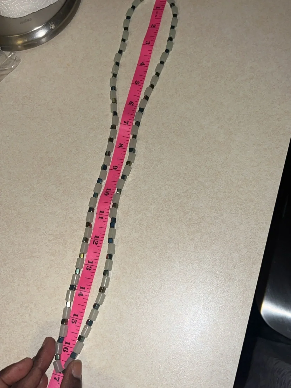 Handmade Glow in the Dark Belly Chain | Double Strand Waist Beads (16 Inch)